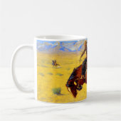 Remington Old West Horse und Cowboy Kaffeetasse (Links)