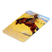 Remington Old West Horse und Cowboy Magnet (Linke Seite)