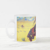 Remington Old West Horse und Cowboy Mattglastasse (Links)