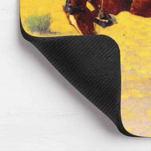 Remington Old West Horse und Cowboy Mousepad (Ecke)