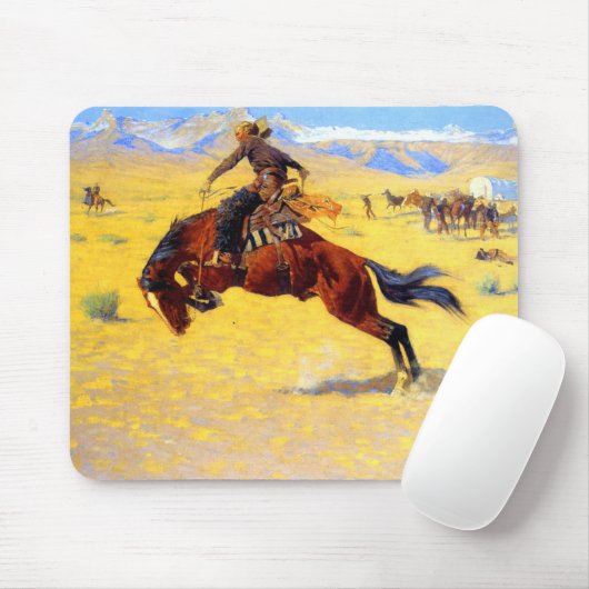 Remington Old West Horse und Cowboy Mousepad (Mit Mouse)