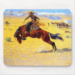 Remington Old West Horse und Cowboy Mousepad
