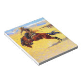 Remington Old West Horse und Cowboy Notizblock (angewinkelt)