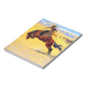 Remington Old West Horse und Cowboy Notizblock (Rotiert)