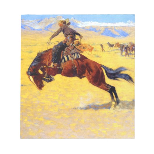 Remington Old West Horse und Cowboy Notizblock (Vorderseite)