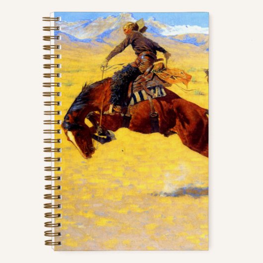 Remington Old West Horse und Cowboy Notizblock (Vorderseite)