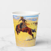 Remington Old West Horse und Cowboy Pappbecher (Rückseite)