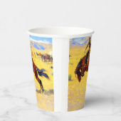 Remington Old West Horse und Cowboy Pappbecher (Rechts)