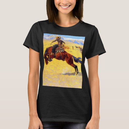 Remington Old West Horse und Cowboy T-Shirt (Vorderseite)