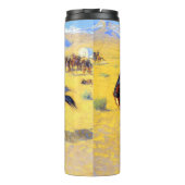 Remington Old West Horse und Cowboy Thermosbecher (Rückseite)