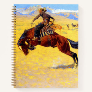 Remington Old West Pferd und Cowboy Notizblock
