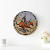 Remington: The Cowboy, American Cowboy Große Wanduhr (Zuhause)