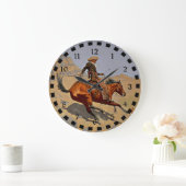 Remington: The Cowboy, American Cowboy Große Wanduhr (Zuhause)