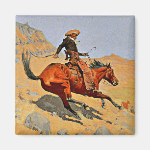 Remington - The Cowboy, berühmtes Bild Magnet