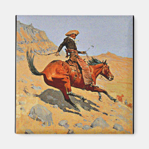 Remington - The Cowboy, berühmtes Bild Magnet