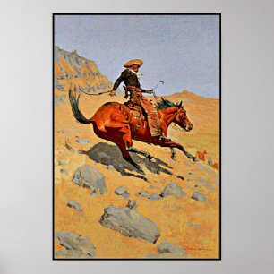 Remington - The Cowboy, berühmtes Bild Poster