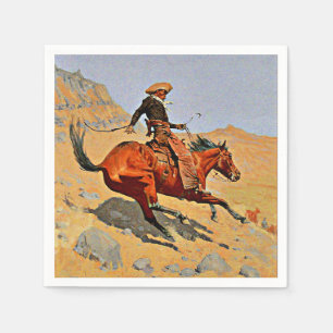 Remington - The Cowboy, berühmtes Bild Serviette