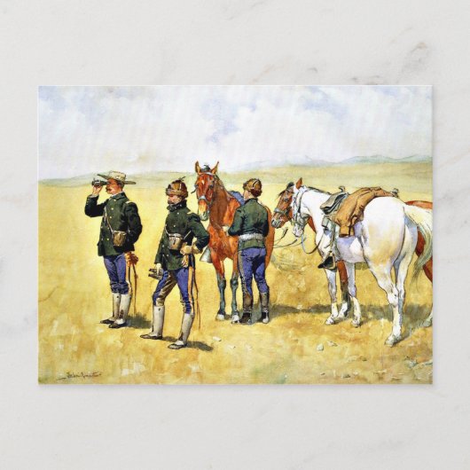 Remington - The Scouting Party, Cowboy Art Postkarte (Vorderseite)