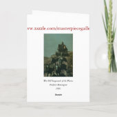 Remingtons alter Stagecoach der Ebenen (1901) Karte (Rückseite)