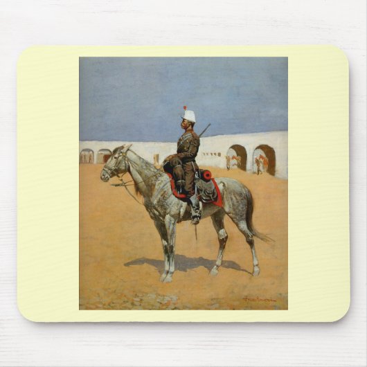 Remington's Cavalryman of the Line, Mexiko (1889) Mousepad (Vorne)