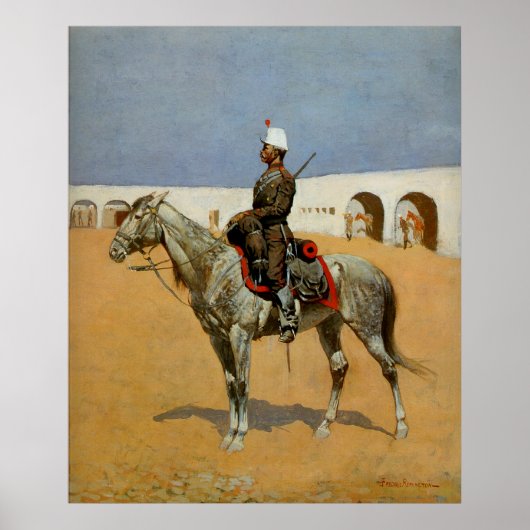 Remington's Cavalryman of the Line, Mexiko (1889) Poster (Vorne)