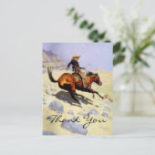 Remingtons Cowboy Postkarte (Stehend Vorderseite)