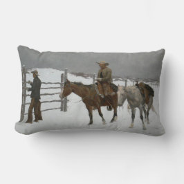 Remingtons "Das Ende des Cowboys". Lendenkissen