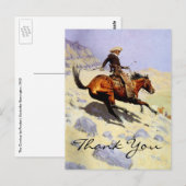 Remingtons Der Cowboy Postkarte (Vorne/Hinten)