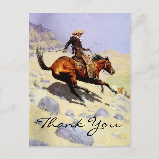 Remingtons Der Cowboy Postkarte (Vorderseite)