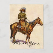 Remington's Ein Arizona Cowboy Postkarte (Vorderseite)