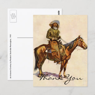 Remington's Ein Arizona Cowboy Postkarte