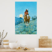 Remington's Indianeramerikaner auf dem Pferd Poster (Küche)