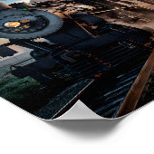 Reminiszenz: Vintages Zugplakat Poster (Ecke)