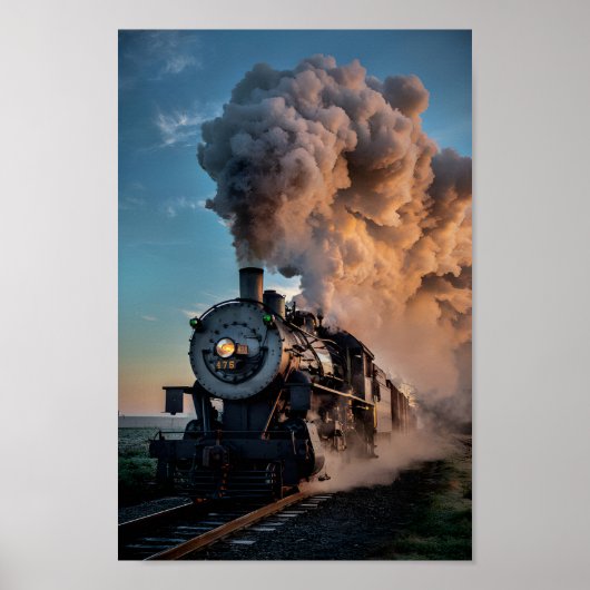 Reminiszenz: Vintages Zugplakat Poster (Vorne)