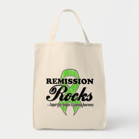 Remission Rocks - Non-Hodgkins Lymphom Bewusstsein Tragetasche (Vorne)