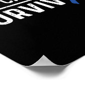 Remission zur Krebsbewusstsein Poster (Ecke)