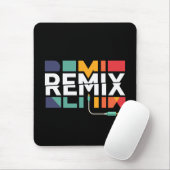 Remix Audio | DJ Music Retro Geometric Graphic Mousepad (Mit Mouse)