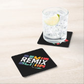 Remix Audio | DJ Music Retro Geometric Graphic Untersetzer (Vor Ort)