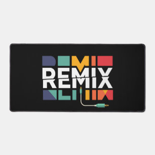 Remix-Audio   DJ-Musik Retro-Geometrisches Grafikd Schreibtischunterlage
