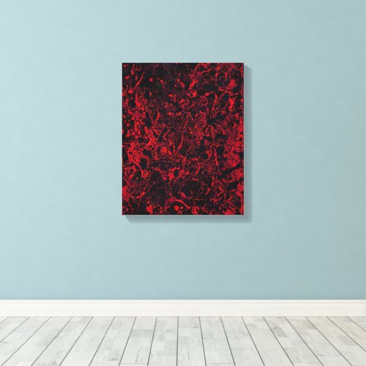 Remnants Nr. 1 Abstrakte Canvas Print Leinwanddruck (Insitu (Holzboden))