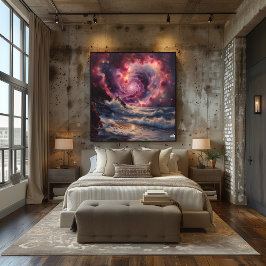 Remolino Cósmico: Impresionista y Surrealista Poster