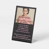 Remote-Arbeiter/Arbeit vom Zuhause Pedestal-Zeiche Sockelschild (Vorderseite)