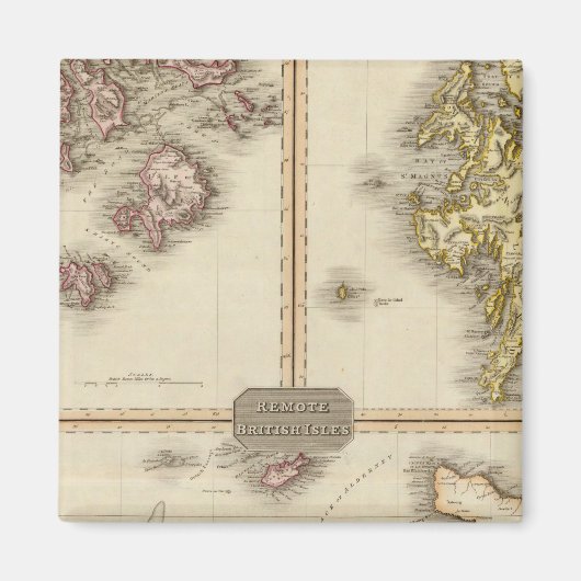 Remote British Isles Jersey und Guernsey Magnet (Vorne)