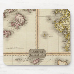 Remote British Isles Jersey und Guernsey Mousepad