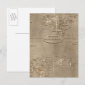 Remote British Isles Map von Arrowsmith Postkarte (Vorne/Hinten)