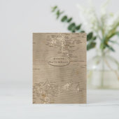 Remote British Isles Map von Arrowsmith Postkarte (Stehend Vorderseite)