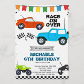 Remote Control Cars party invitation Einladung (Vorderseite)