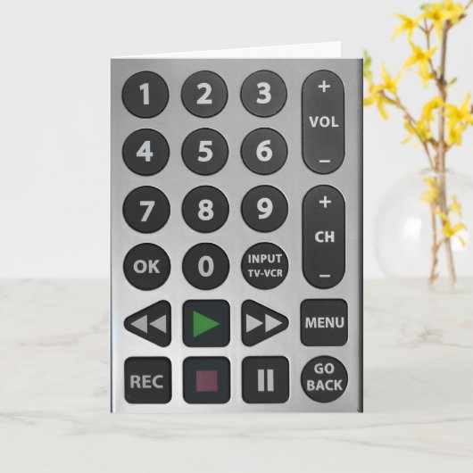 Remote Control for Dad Karte (Gelbe Blume)