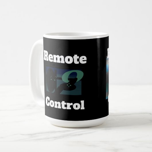 "Remote Control" SKULLNSKIN Grph by J.H. Thornton  Kaffeetasse (Vorderseite Links)