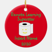 Remote Learning Superstar Personalisiert Ornamente (Hinten)
